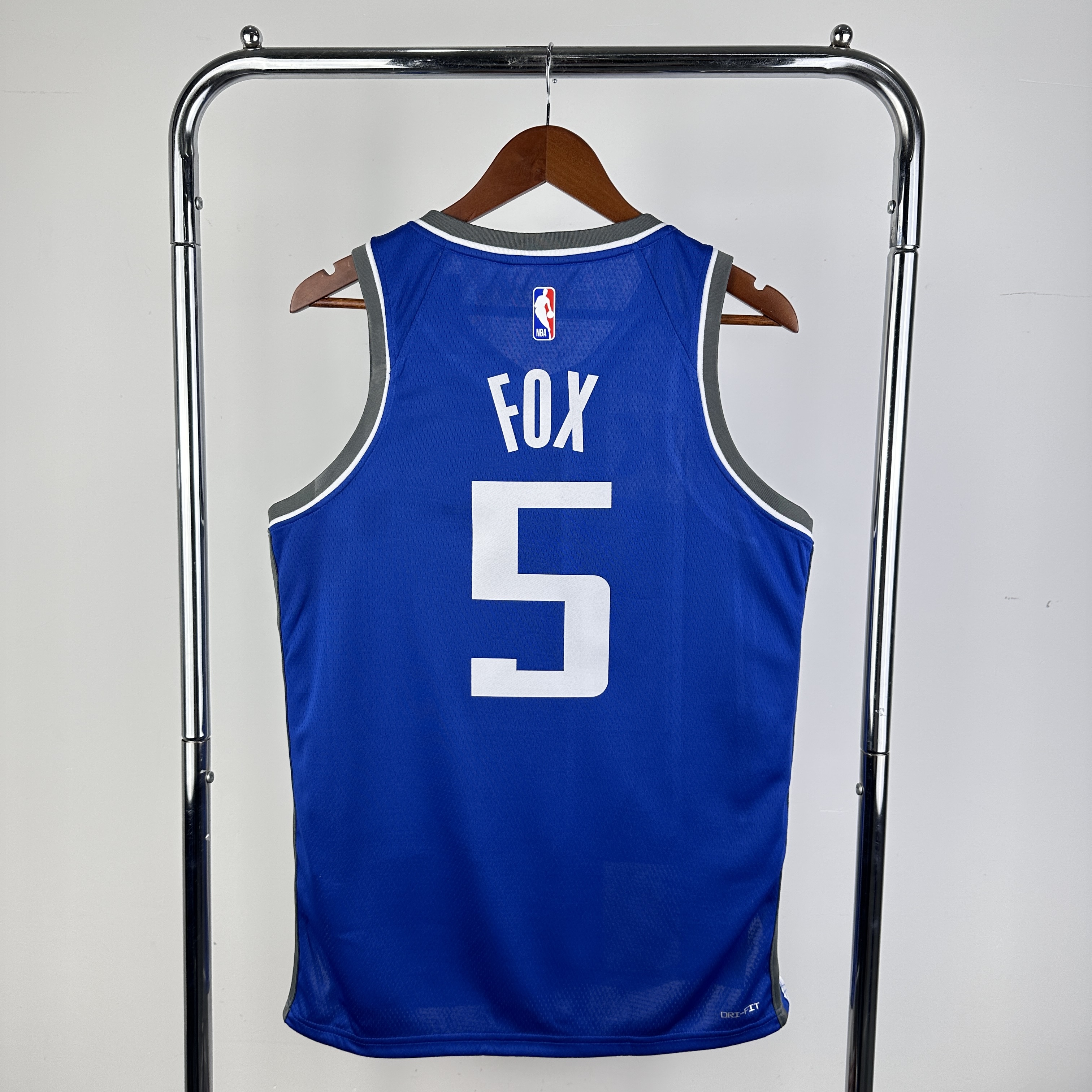 Men Sacramento Kings #5 Fox Blue City Edition Nike 2024 NBA Jersey